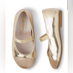 NWT | Children’s Place Gold Glitter/Faux Leather Mary Jane’s | Size: 9